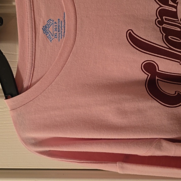 THEREABOUTS BRAND GIRLS PLUS SIZE PINK LONG SLEEVE TEE SHIRT SIZE 2XL 20.5 - Picture 6 of 16
